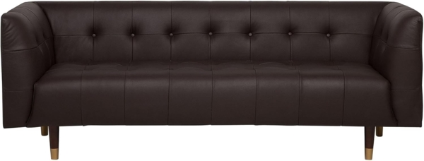 3-Sitzer Sofa Leder braun BYSKE