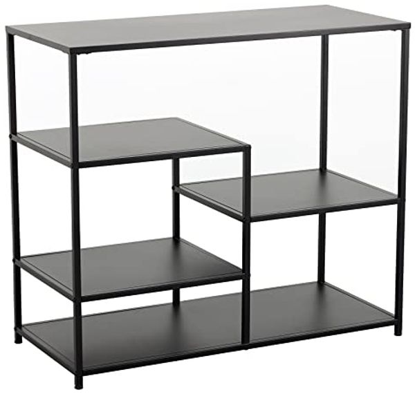 riess-ambiente Standregal DURA STEEL 90cm schwarz, 1-tlg, Wohnzimmer · Metall · 3 Fächer · Bücher · Konsolentisch · Schlafzimmer