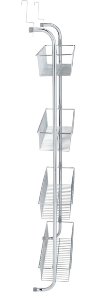 WENKO Türregal XL, zum Einhängen an Türen, Hängeregal aus Metall mit 4 Körben Bild 9