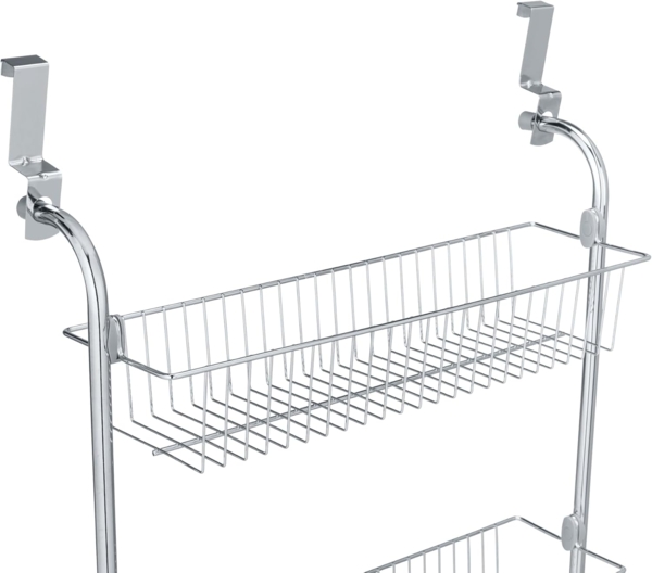 WENKO Türregal XL, zum Einhängen an Türen, Hängeregal aus Metall mit 4 Körben Bild 10