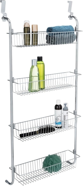 WENKO Türregal XL, zum Einhängen an Türen, Hängeregal aus Metall mit 4 Körben Bild 16