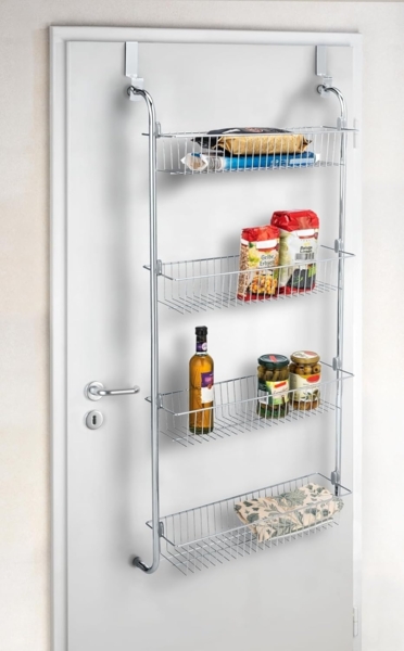 WENKO Türregal XL, zum Einhängen an Türen, Hängeregal aus Metall mit 4 Körben Bild 13