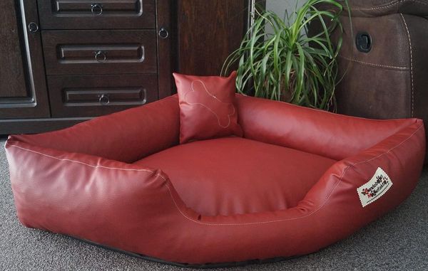 Hundebettenmanufaktur Hundekorb Hundebett Eckbett Kunstleder Canto
