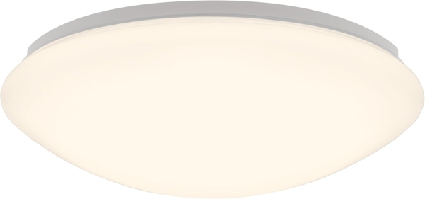 Briloner Leuchten LED Badezimmerleuchte, Badezimmerlampe, Deckenleuchte, IP44, angenehmes warm weißes Licht, Ø 30 cm, Farbe: weiß, 3255-016, 30 x 30 x 10.5 cm