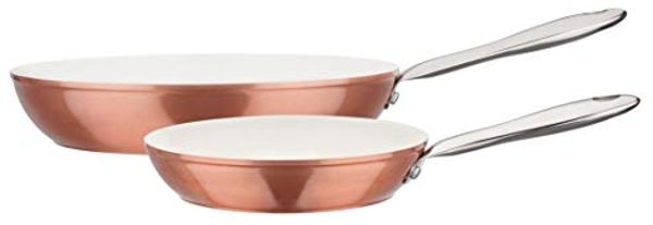 GSW Pfannen-Set Kupfer-Bronze, Aluminium (Set, 2-tlg, 1x Bratpfanne Ø 20 cm- H. 4,3 cm, 1x Bratpfanne Ø 28 cm - H. 5,4 cm), Induktion