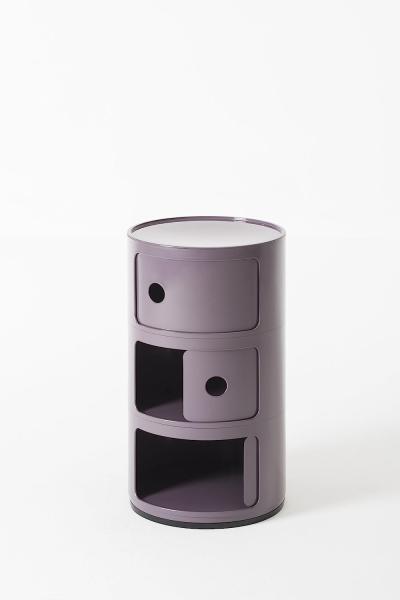 Kartell Componibili, 3 Elements, Violet, Runde Basis Bild 5