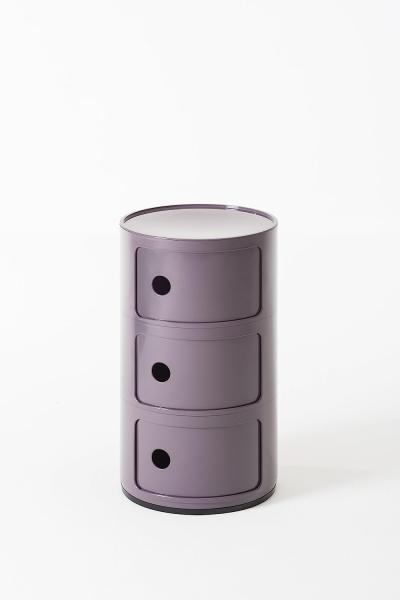 Kartell Componibili, 3 Elements, Violet, Runde Basis Bild 4