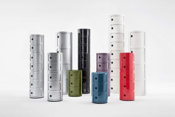 Kartell Componibili, 3 Elements, Violet, Runde Basis Bild 7