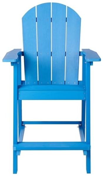 Garten-Barstuhl ADIRONDACK Kunststoff Blau Bild 4