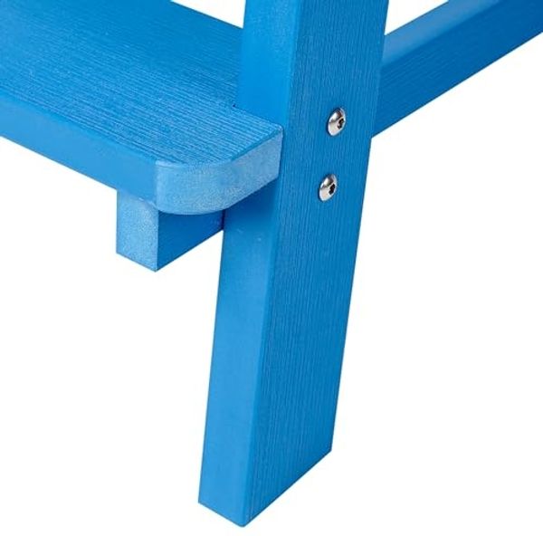 Garten-Barstuhl ADIRONDACK Kunststoff Blau Bild 7