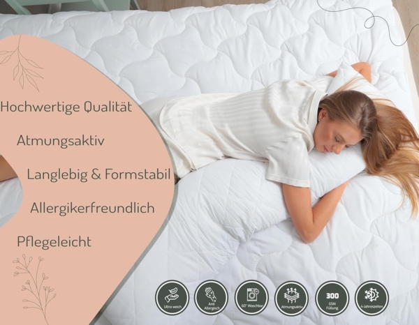 livessa Microfaserbettdecke Bettdecke in 6 weiteren Größen, Füllung: Hohlfaser, Bezug 100% Mikrofaser, Wärmeklassen: Alle Jahreszeiten Bild 2