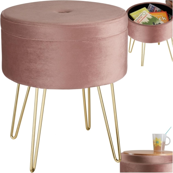 tectake Sitzhocker Ava, rund