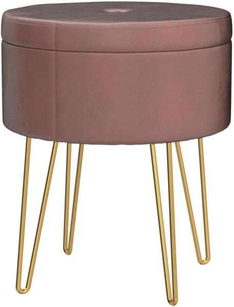 tectake Sitzhocker Ava, rund Bild 6