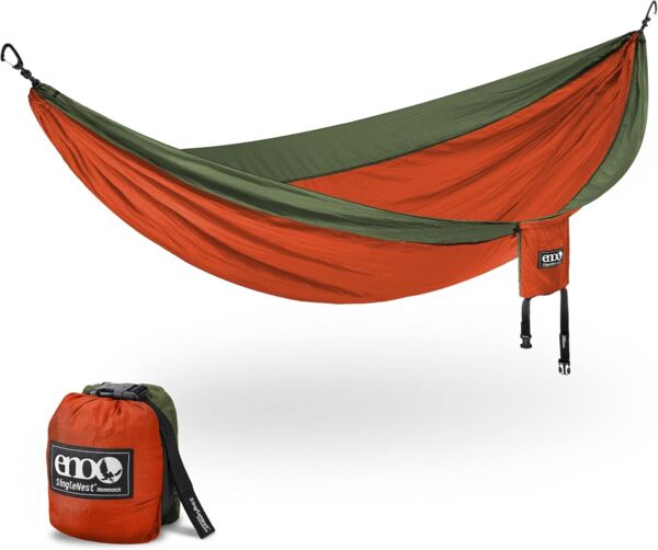 Eno - Hängematte - SingleNest Orange - Olive - ENO-SN006