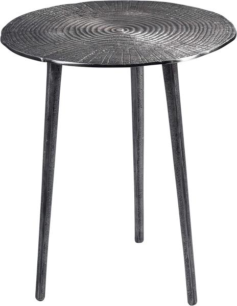Casavanti Couchtisch, Metall grau, Ø 40 cm