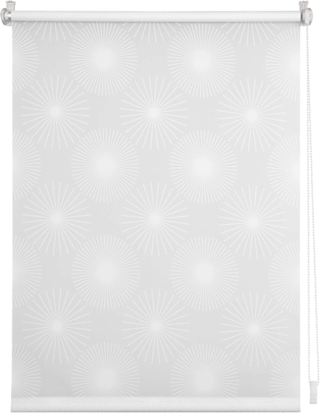 Seitenzugrollo Rollo Klemmfix, ohne Bohren, blickdicht - Ausbrenner, LICHTBLICK ORIGINAL, blickdicht, freihängend, Klemmfix