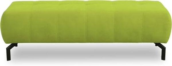 DOMO Collection Cunelli Hocker, Sitzhocker, Fußhocker, 153 x 62 x 45 cm, Polsterhocker in grün