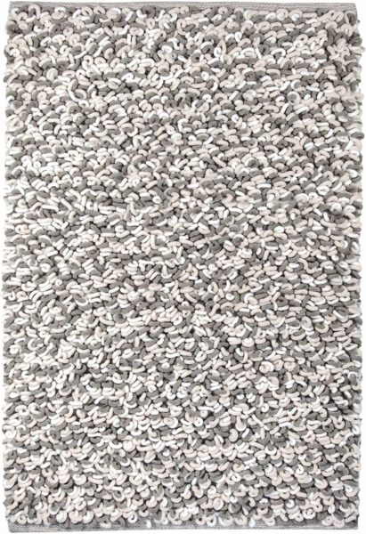 Kleine Wolke Badematte Sling, Höhe 20 mm, rutschhemmend beschichtet, fußbodenheizungsgeeignet, Baumwolle, Polyester, rechteckig, Badteppich, handgefertigt, 2 farbige Schlingenoptik