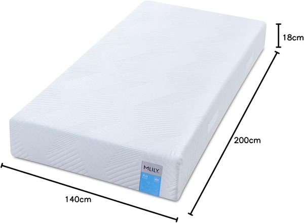 Bestschlaf Visko-Gelschaum-Matratze Mlily »Air«, 18cm dick, 140x200 cm Bild 3