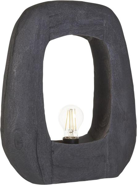 Tischlampe Mango Holz schwarz 42 cm AJAY