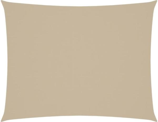 vidaXL Sonnensegel Oxford-Gewebe Rechteckig 3x4,5 m Beige 135156