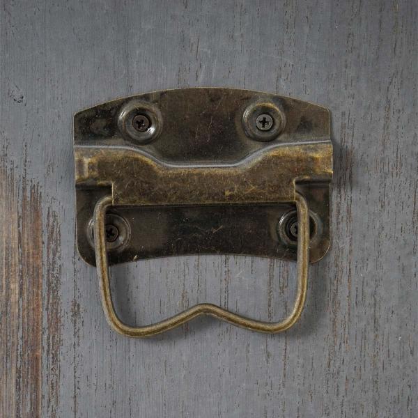 Weinregal Lucan T323, Flaschenregal Regal für 20 Flaschen, 94x48x31cm, Shabby-Look, Vintage ~ grau Bild 3