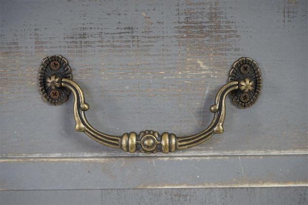 Weinregal Lucan T323, Flaschenregal Regal für 20 Flaschen, 94x48x31cm, Shabby-Look, Vintage ~ grau Bild 5