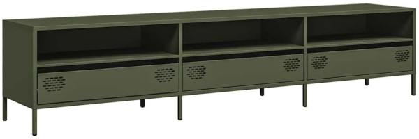 TV-Schrank Olivgrün 202x39x43,5 cm Kaltgewalzter Stahl 851350