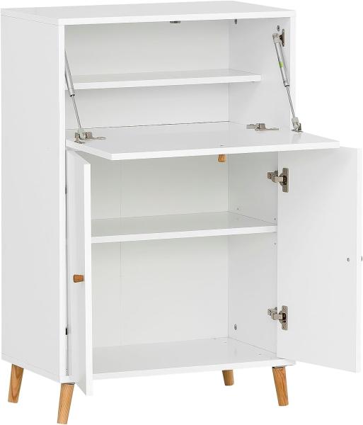 SCHILDMEYER Sekretär Büroschrank Schreibschrank Schrank weiß 65,2 x 101,7 x 39 cm Bild 4
