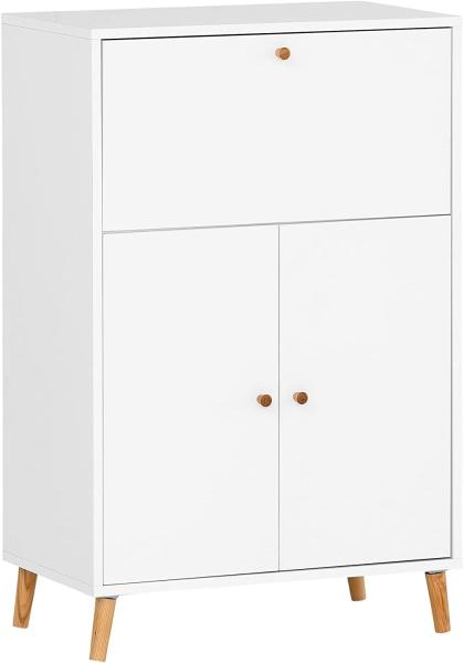 SCHILDMEYER Sekretär Büroschrank Schreibschrank Schrank weiß 65,2 x 101,7 x 39 cm Bild 5