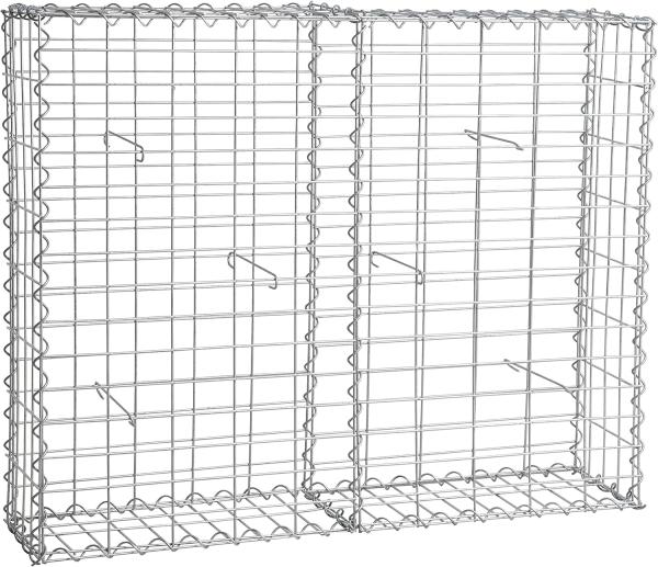 Gabione Steingabionen Steinkorb Gabionen Wand Drahtkorb 100 x 80 x 20 cm