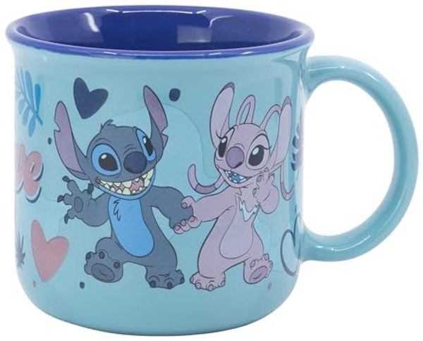 Disney Stitch Geschenkbox Tasse 355 ml Keramiktasse für Heißgetränke