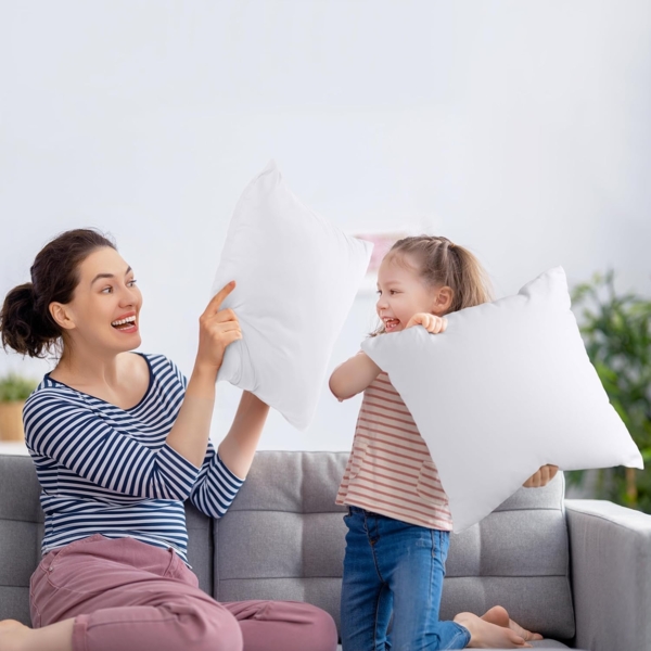 Utopia Bedding 4er Set Kissenfüllung 45x45 cm, Innenkissen Füllkissen Kopfkissen Sofakissen (Weiß) Bild 7