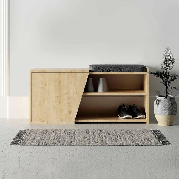 Dione Schuhschrank 104 x 47 x 37 cm Braun 6 Paar 2 Regale