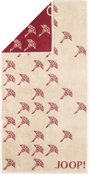JOOP! Duschtuch - Select Cornflower, Walkfrottier, Baumwolle Rot 80x150cm