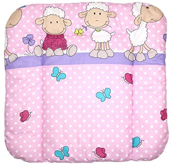 Baby Auflage Wickelauflage - Schaf rosa/violet - 70x50 cm 70x70 cm 70x85 cm Wickeltischauflage 70x70 cm