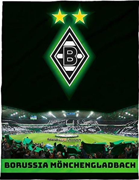 BERONAGE Kinderteppich Borussia Mönchengladbach Teppich Borussia-Park 100x120 cm, rechteckig, Höhe: 10 mm, rutschfest
