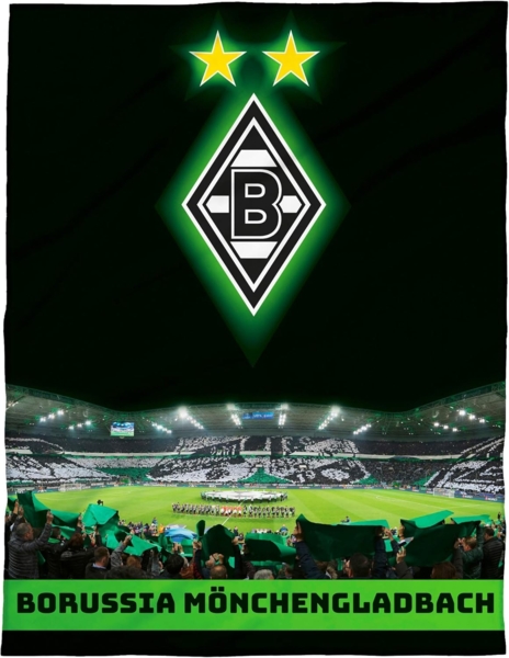 BERONAGE Kinderteppich Borussia Mönchengladbach Teppich Borussia-Park 100x120 cm, rechteckig, Höhe: 10 mm, rutschfest