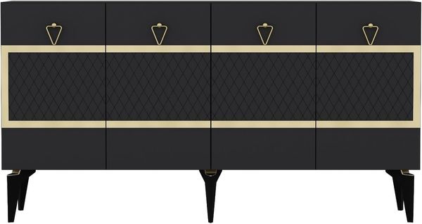 Hanah Home Ipek - Anthracite, Gold