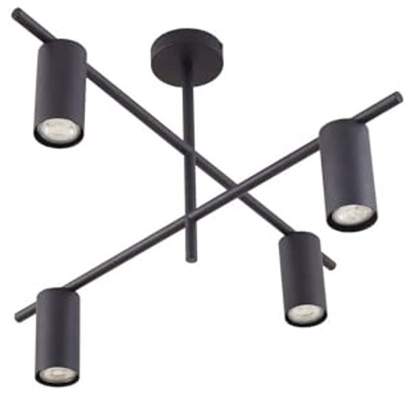 Lindby Deckenleuchten Marilou, Metall, Schwarz IP20, 1 x 10 W LED