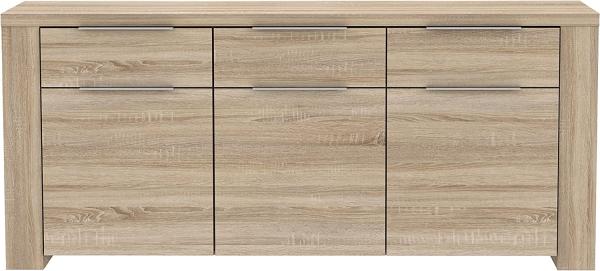 FORTE Calpe Sideboard, Holzwerkstoff, Beige, 188,4 x 83,2 x 50 cm