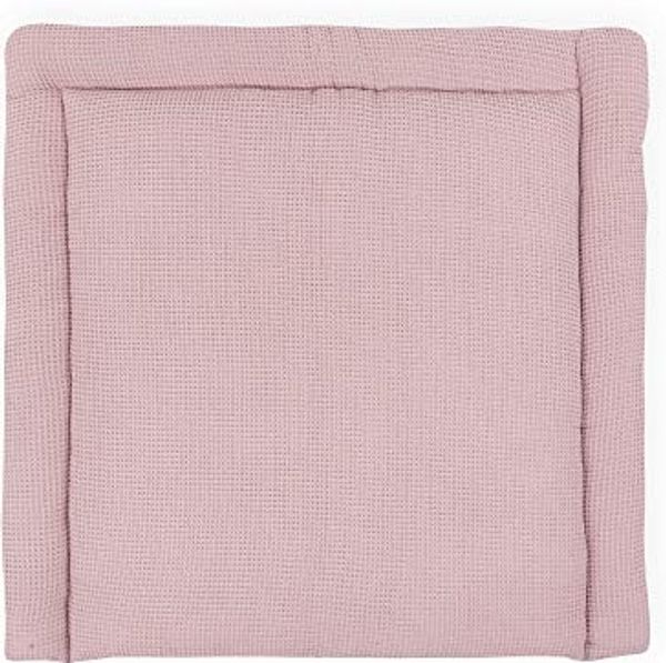 KraftKids Wickelauflage in Waffel Piqué rosa, Wickelunterlage 78x78 cm (BxT), Wickelkissen