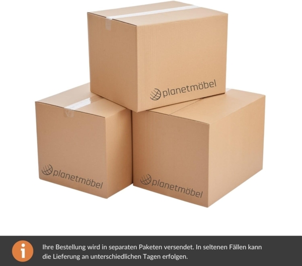 Planetmöbel TV Board 320 cm Gold Eiche/Anthrazit, TV Schrank mit 4 Klappen als Stauraum, Lowboard hängend oder stehend, Sideboard Wohnzimmer Bild 10