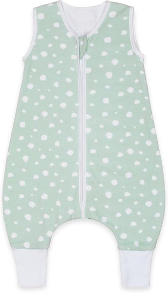 Emma & Noah Schlafsack mit Füßen 1.0 TOG, Punkte Mint 70cm (Emma & Noah GmbH)