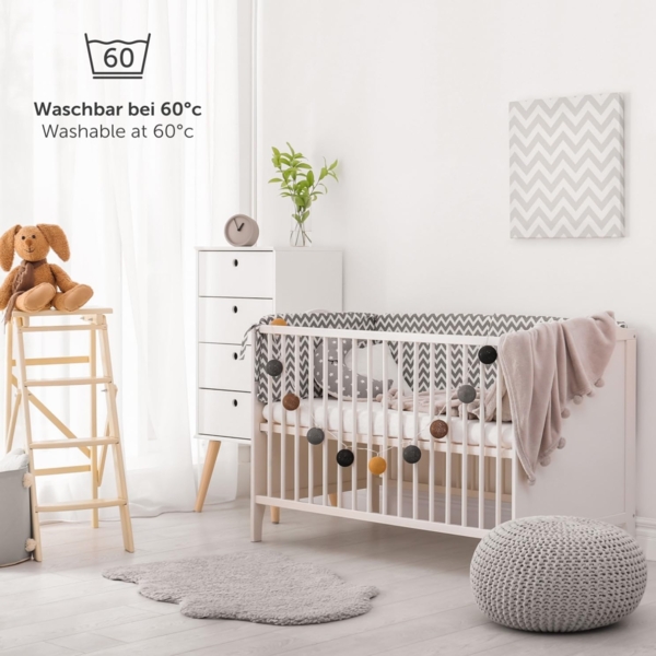 Laleni Frottee Spannbettlaken 42x81 cm - Oeko-TEX Zertifiziertes Bettlaken, Faltenfreie Spannbetttücher für Kinderbett, Babybett und Moses Körbchen, Rosa Bild 7