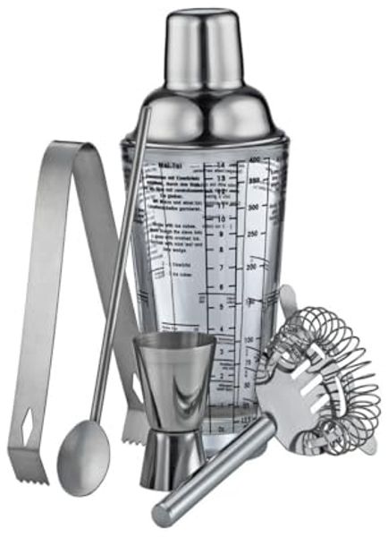 Cilio - Bar Set COSMOPOLITAN 5-tlg. Cocktail Shaker Zubehör Cocktailset 202205
