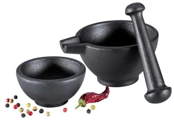 Zassenhaus - Mörser Set 3-tlg. aus Gusseisen (076073) Mörser Ø10cm Stößel Schale