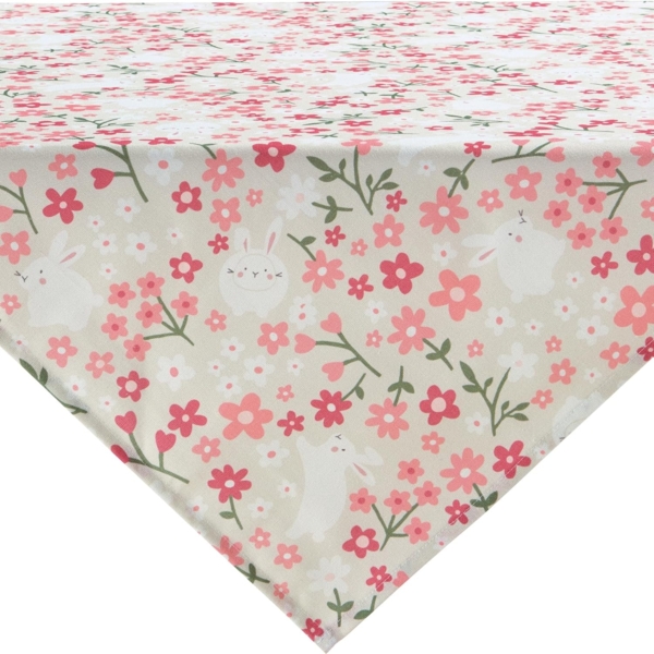 Erwin Müller Mitteldecke Mitteldecke "Häschen" (1-tlg), Baumwolle Blumen