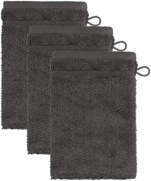 Möve for frottana Waschhandschuh Pearl, (3-St), mit Perloptik