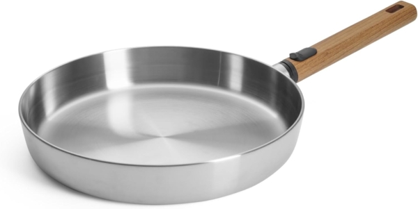 WOLL Bratpfanne Logic Steel, Edelstahl 18/10 (1-tlg), 5-Schicht-Aufbau